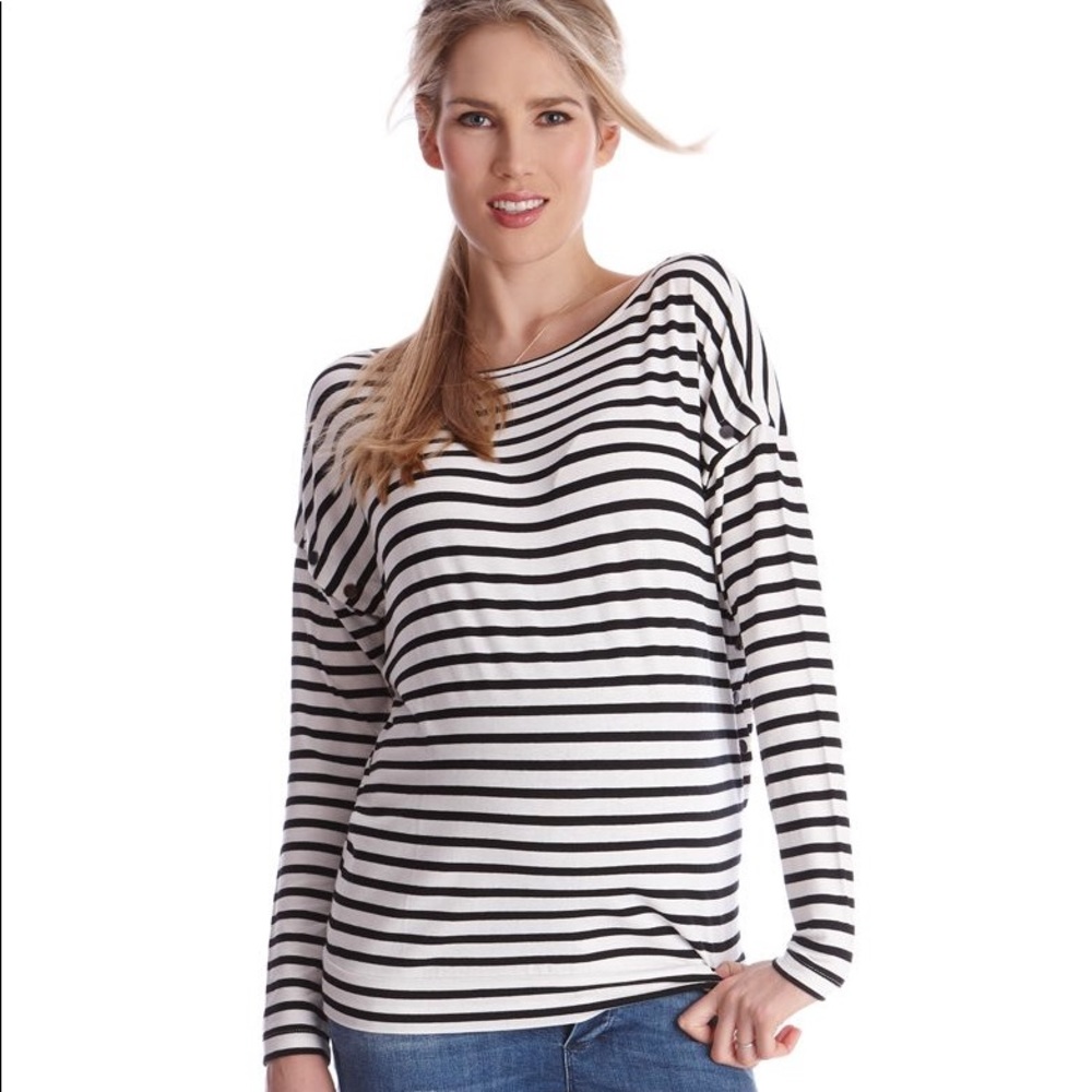Seraphine Striped Maternity & Nursing Top